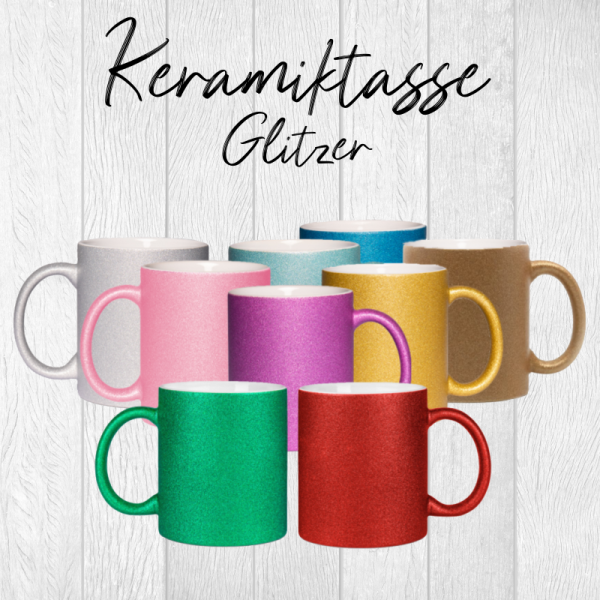 Glitzer Tasse Spark